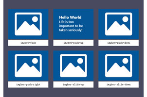 CSS3鼠标滑过图片显示文字动画库