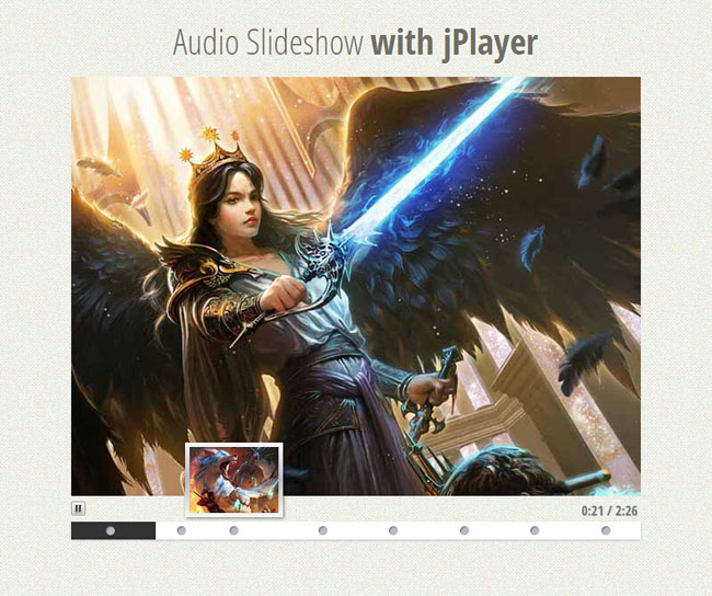  jQuery视频缩略图音乐播放器代码