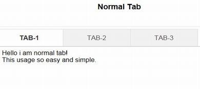 jQuery响应快速易于使用的Tabs选项卡特效源码