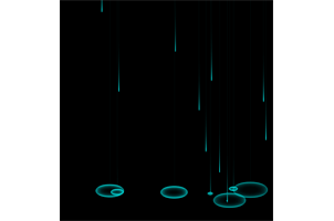 html5 canvas实现掉落的雨点动画效果