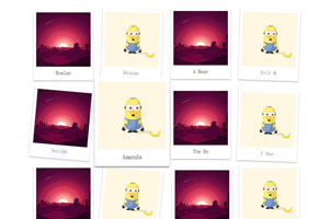 CSS3实现鼠标悬停放大照片墙特效