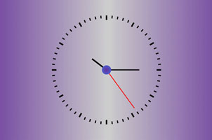 js+html5实现简易指针时钟表代码