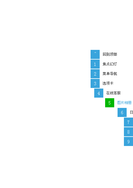 JS右侧栏导航特效