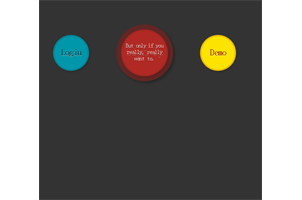 CSS3实现的鼠标悬停按钮触发式旋转显示提示语动画特效源码