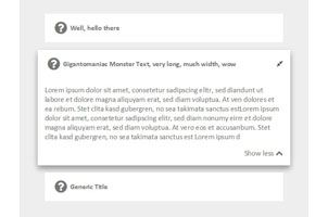 jQuery点击伸展收缩手风琴代码