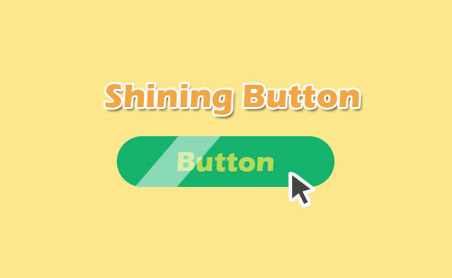  纯CSS3鼠标滑过按钮流光效果代码