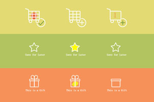html5 svg点击购物车图标动态效果