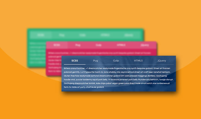  jQuery彩色动画Tabs选项卡特效