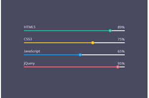 Bootstrap制作超酷进度条UI动画