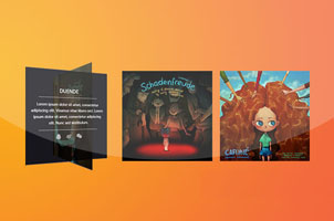 CSS3鼠标经过图片3D翻转动画特效