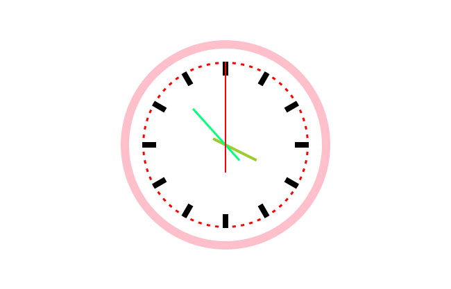  html5 canvas圆形时钟代码