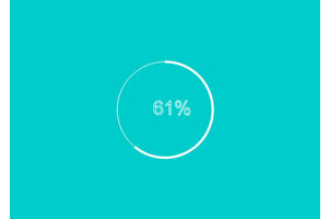 Canvas圆形进度条Loading代码