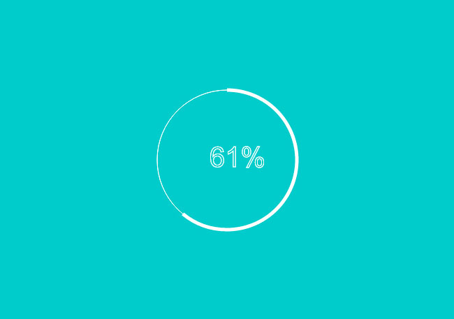  Canvas圆形进度条Loading代码