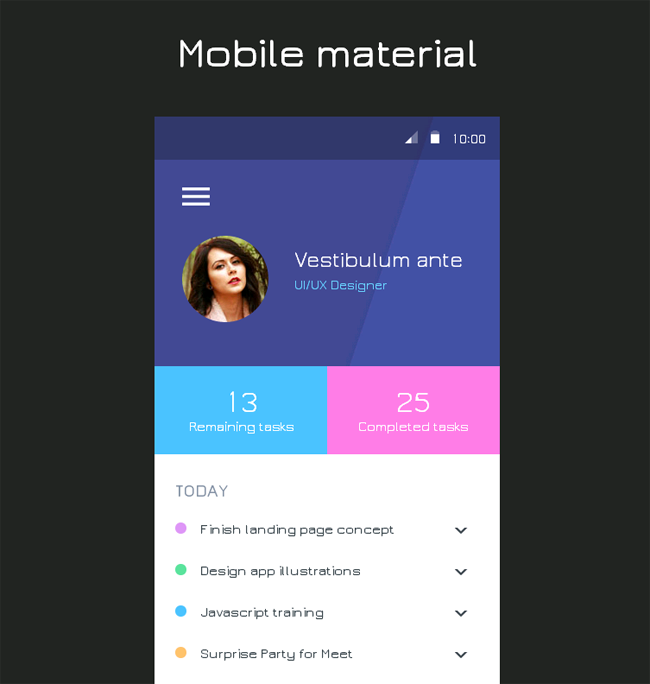 几个非常简单漂亮的英文风格手机版网页