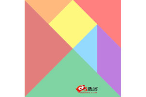 HTML5 canvas绘制七巧板代码