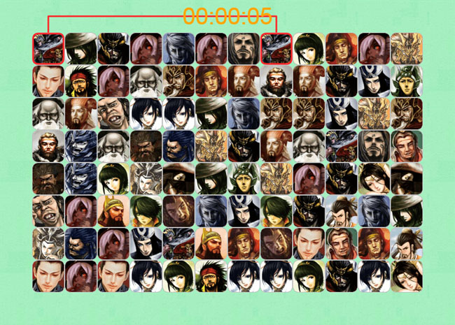  JS三国杀版连连看游戏代码