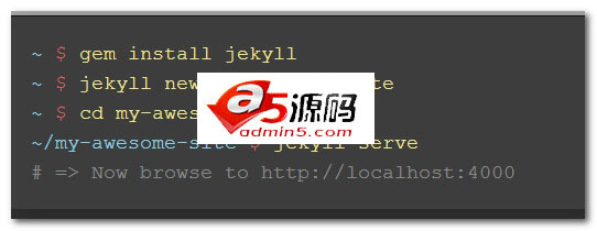 Jekyll静态站点生成器
