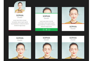 CSS3卡片鼠标悬停滑动代码