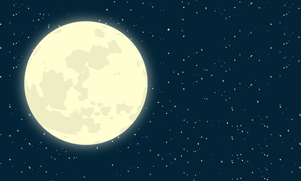 CSS3黑夜星空月亮动画