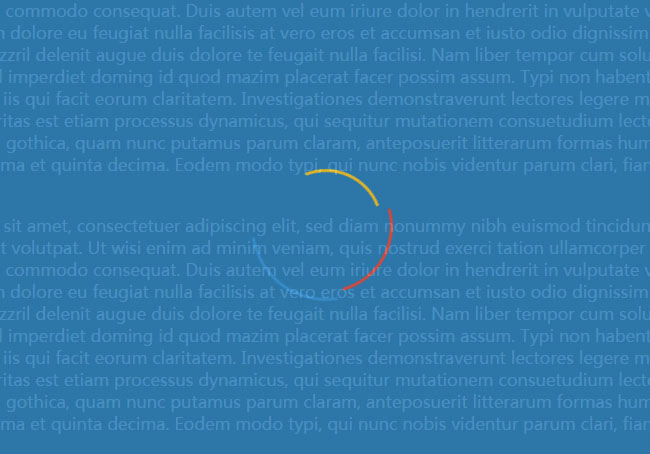  jQuery页面预加载指示器特效