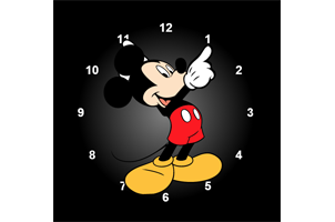 js+css3实现的米老鼠时钟动画效果源码