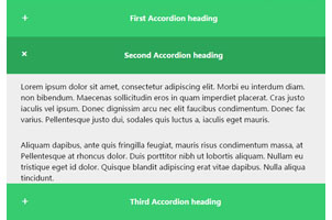 CSS3响应式垂直手风琴展开收缩特效