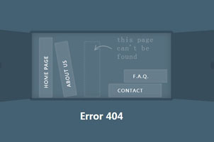 纯CSS3超酷书架样式404页面动画特效