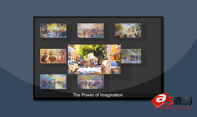 超酷js弹性效果的图片展示画廊特效