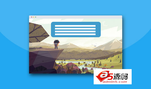 简单的网页背景滚动视觉差特效