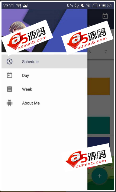 Android项目源码仿Google日历的安卓日历提醒软件