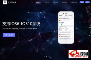 ZT云流量软件官网响应式模板