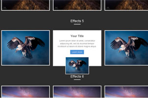 多款炫酷鼠标悬停图文动画效果