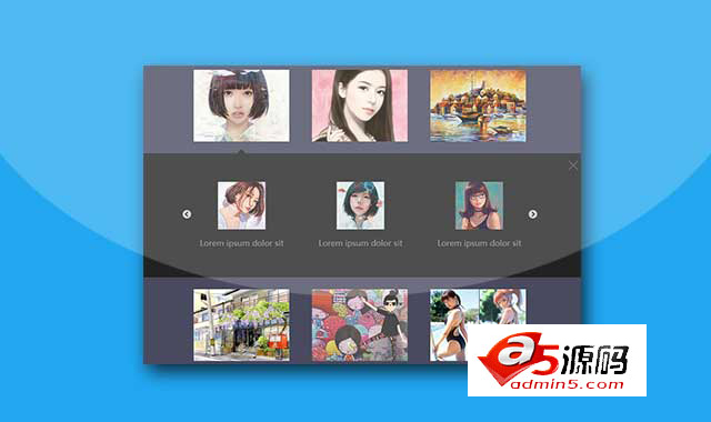 响应式手风琴效果谷歌图片画廊jQuery插件