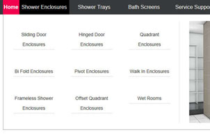 jQuery黑色大型导航下拉菜单