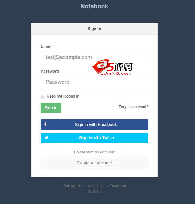 HTML5国外响应式后台管理模板