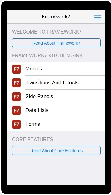 Framework7 (HTML 移动端框架)