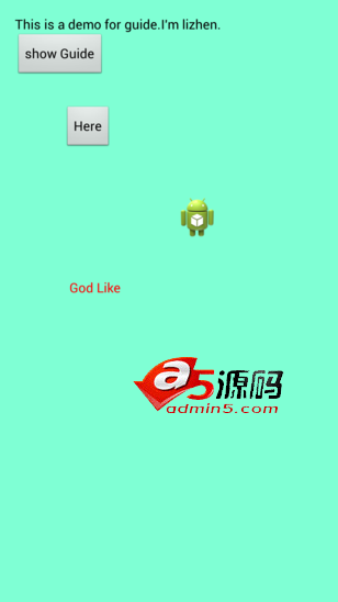 Android例子源码标注某个区域的聚焦引导效果