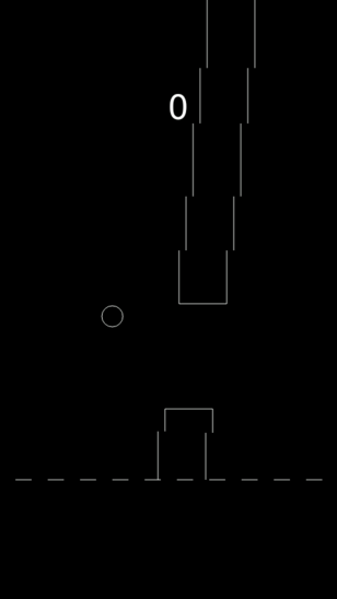 Andorid游戏源码仿Flappy Bird的跳跃小球