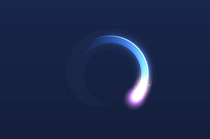 Canvas 发光loading动画