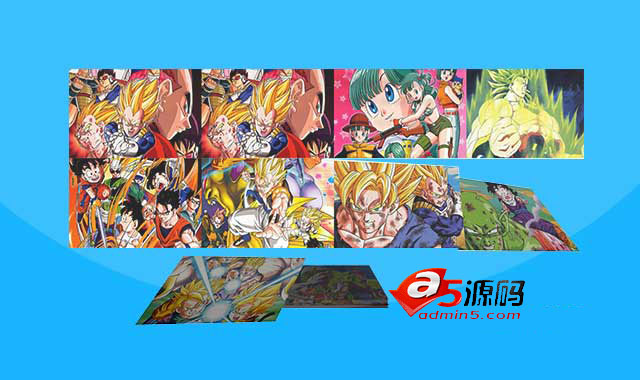 超酷堆叠图片展开和折叠jquery动画特效