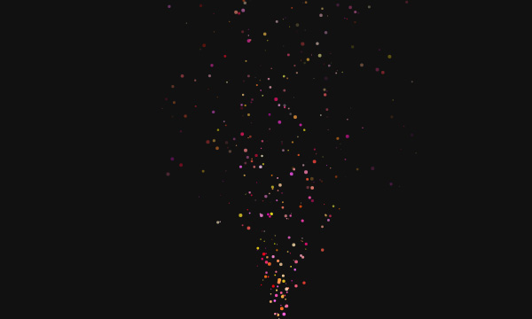 canvas粒子喷泉动画