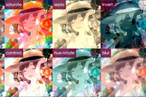 纯CSS3图片滤镜效果