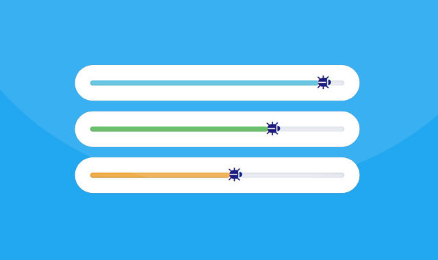 CSS3爬虫样式进度条动画特效