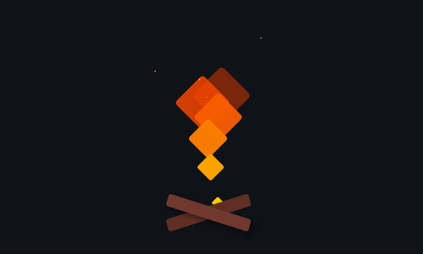 CSS3火焰loading动画