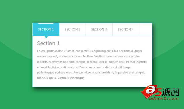 简单实用的Bootstrap选项卡效果