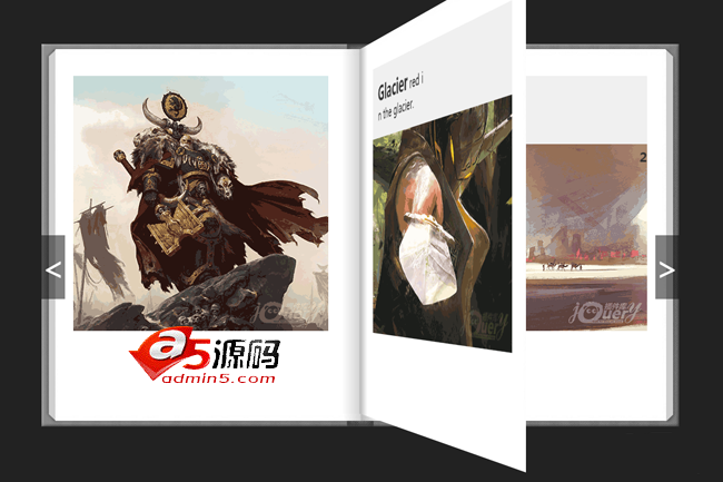 jquery带3D立体翻书效果的电子书相册代码下载