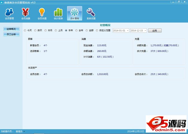 维德美发会员管理系统