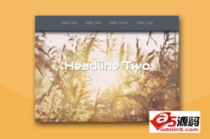 纯CSS3全屏响应式幻灯片特效