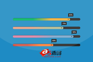 Bootstrap多彩进度条设计效果