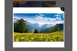 jQuery图片相册点击弹出大图预览